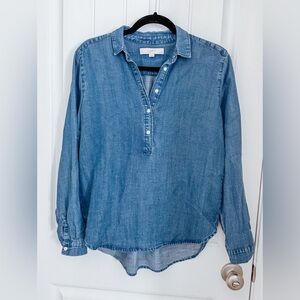 LOFT Classic Blue Denim Shirt